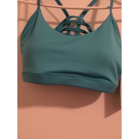 Bally Total Fitness Women's Juniors Sports Bra Size S Blue - Picture 3 of 5